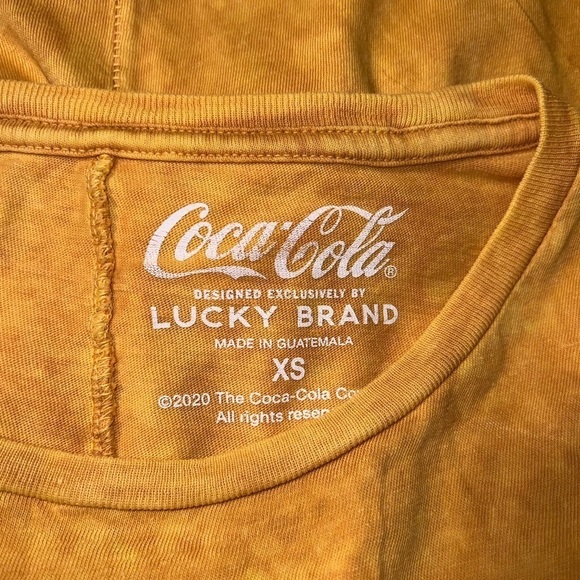 COCA Cola Lucky Brand Oversized T-Shirt Women’s XS Fits Medium - Picture 5 of 5